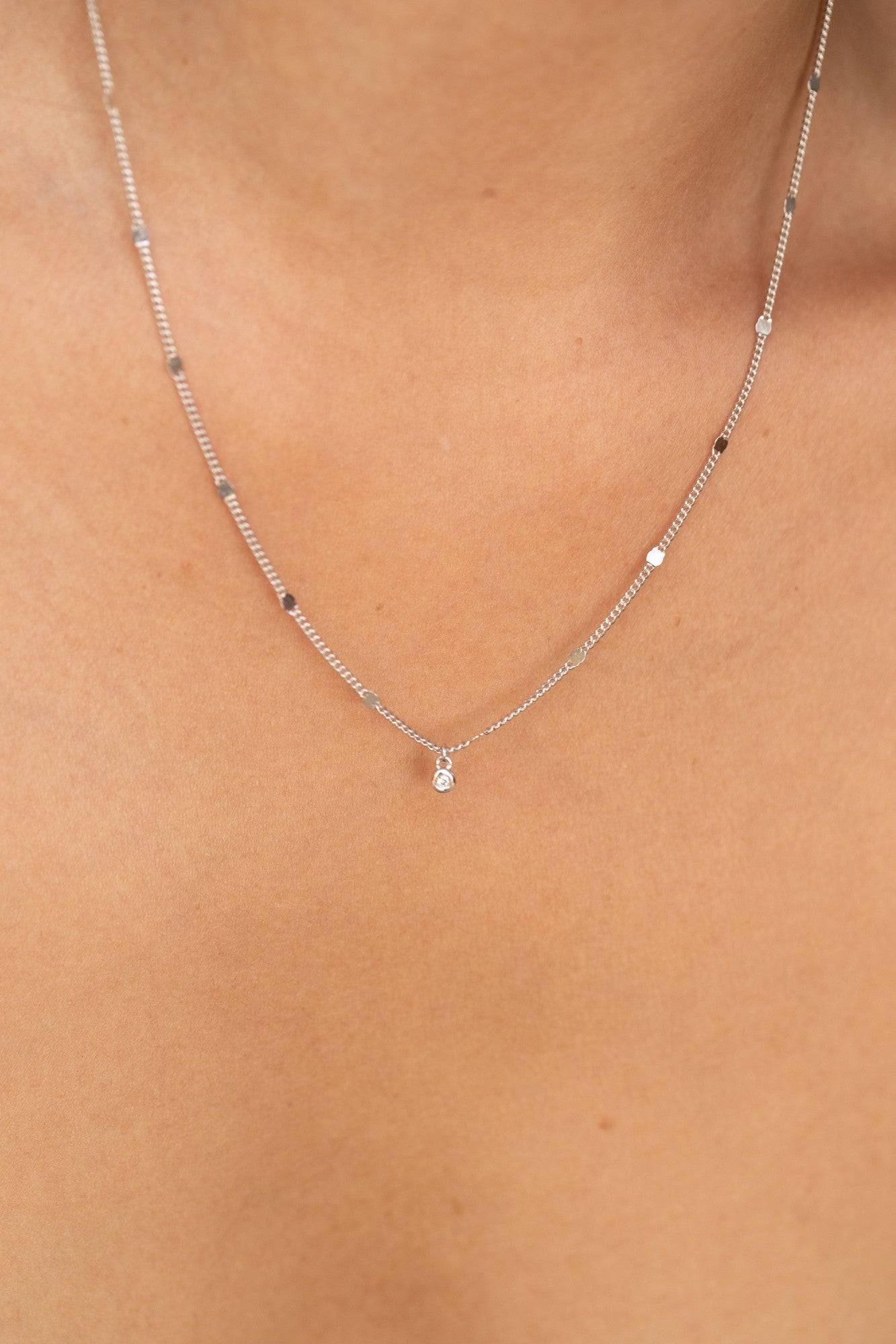 Collier La Garçonne diamant Pure argent