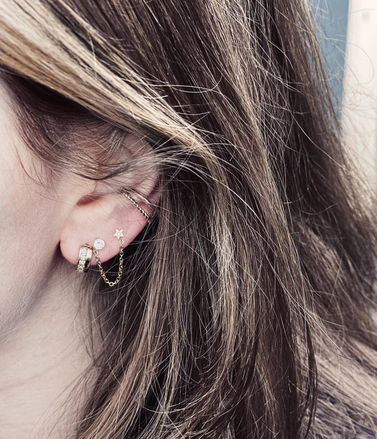 Boucles d'oreilles ZAG - Rome doré