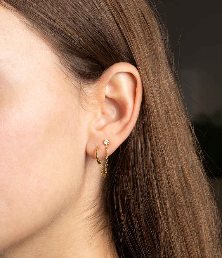 Boucles d'oreilles ZAG - Chi doré