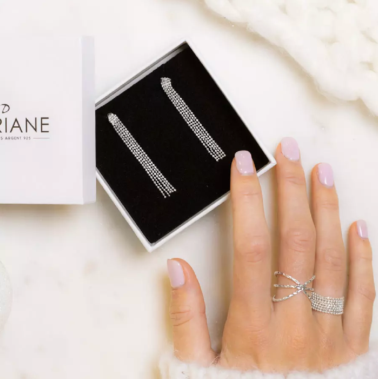 Boucles d'oreilles DORIANE - Long Diamond Chic