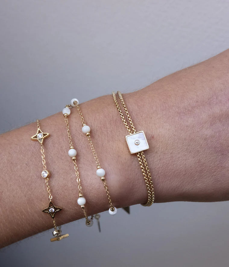 Bracelet ZAG Manhattan acier doré