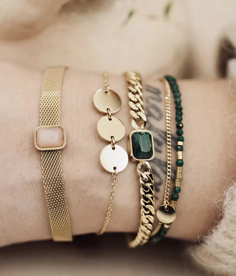 Bracelet ZAG - Apache doré nacre
