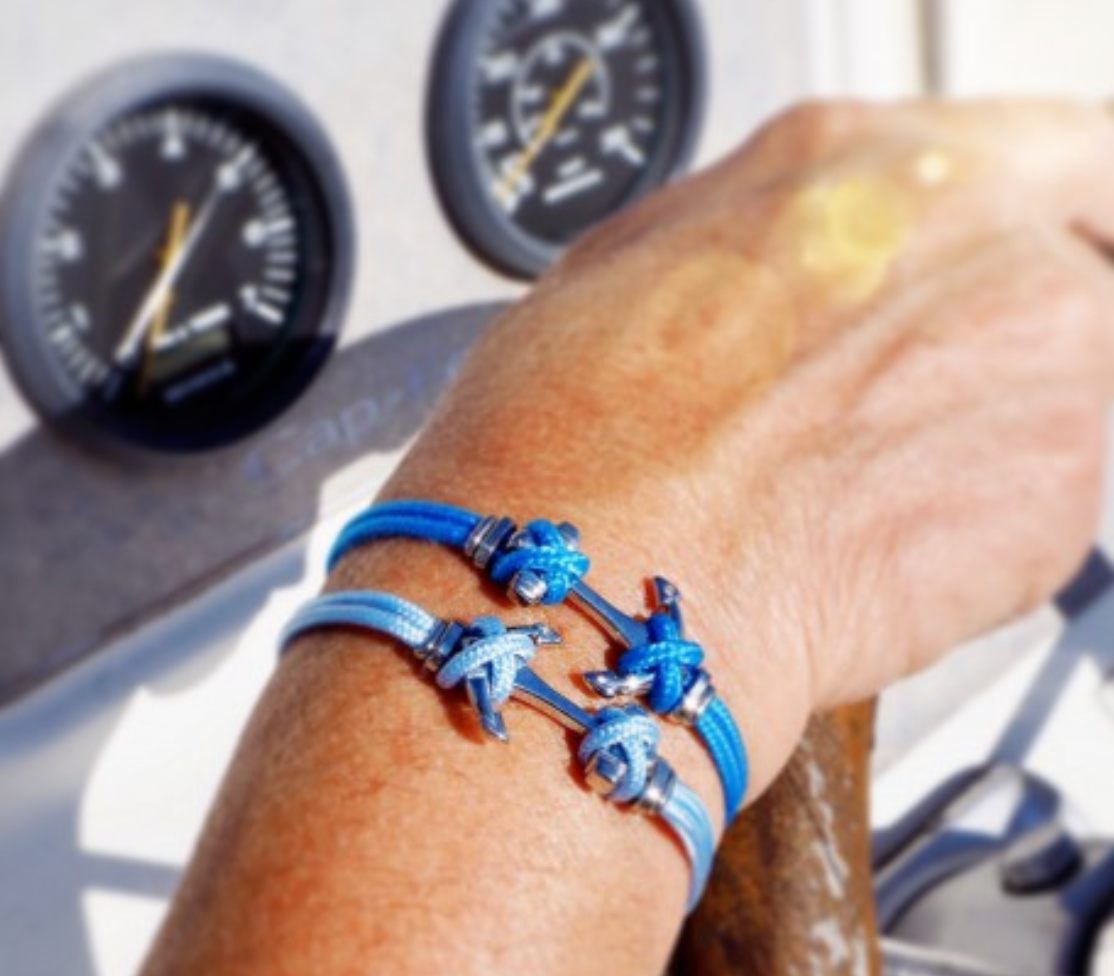 Bracelet "ancre" cordon