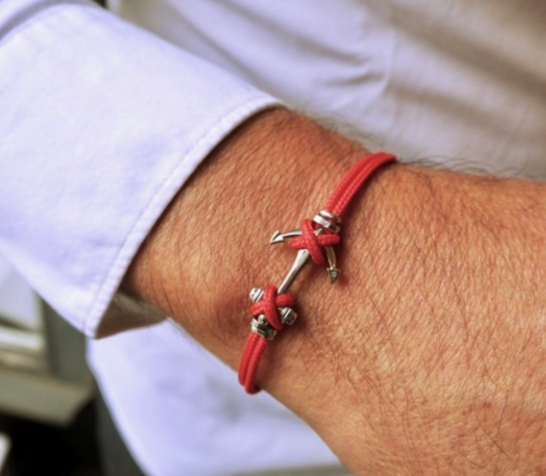 Bracelet "ancre" cordon