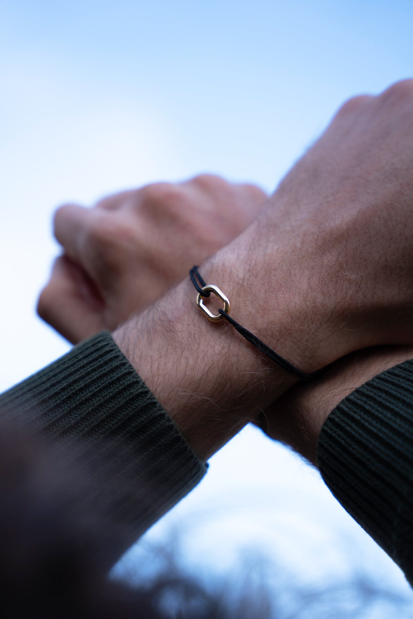 Bracelet maillon Le Vent à la Française 16mm doré