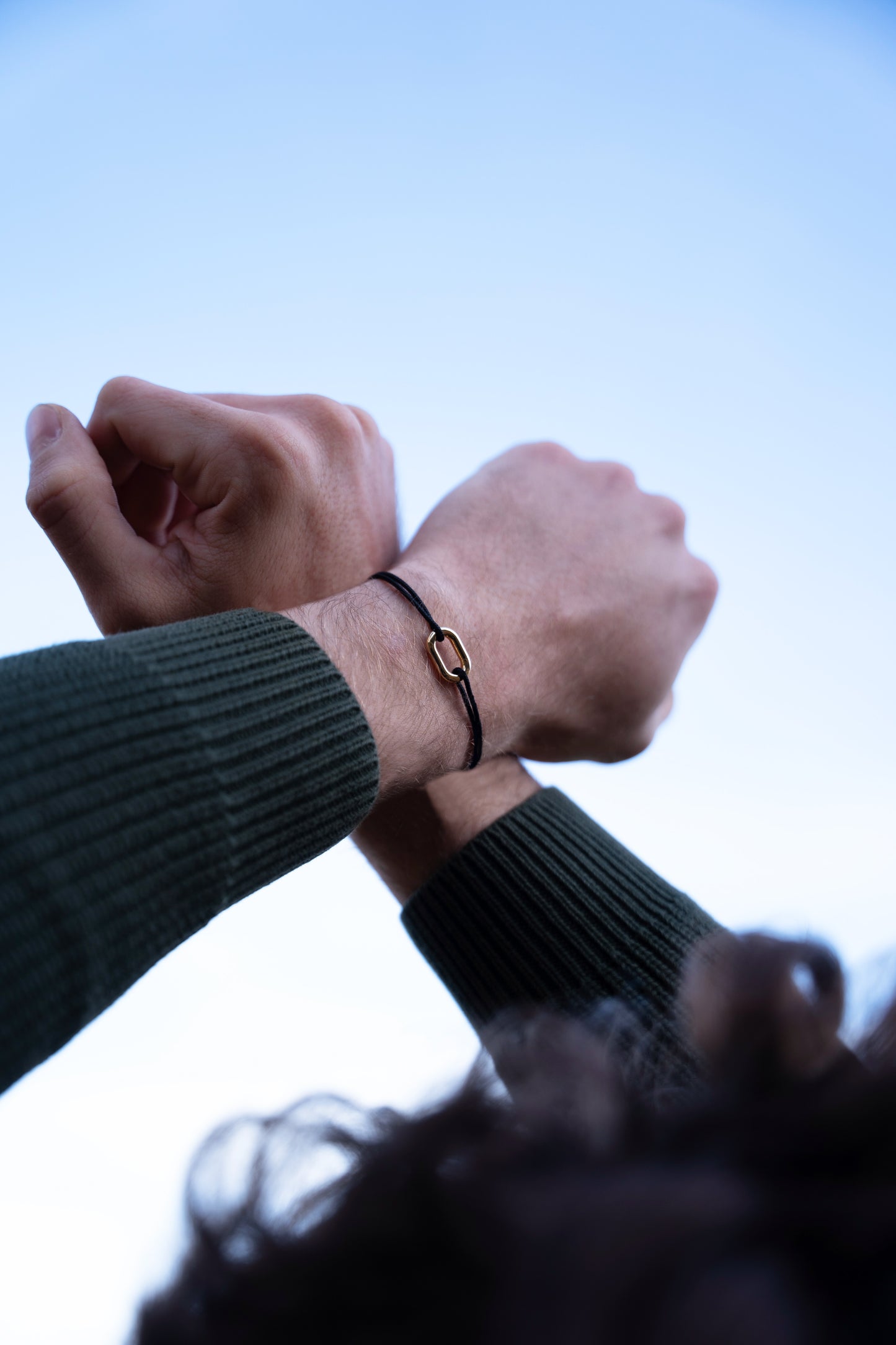 Bracelet maillon Le Vent à la Française 16mm doré