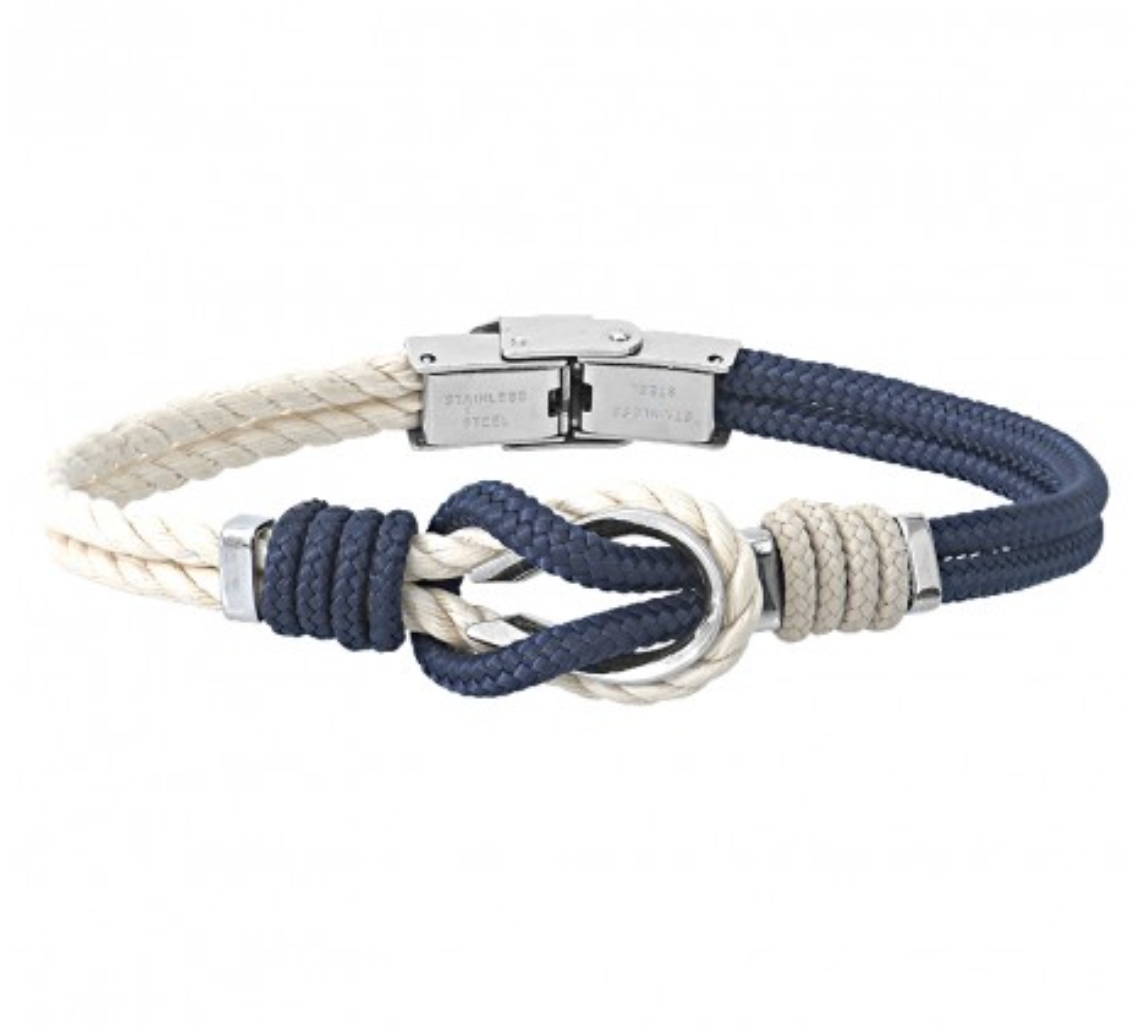Bracelet "noeud" corde et cordon
