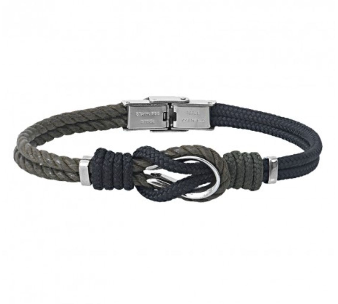 Bracelet "noeud" corde et cordon