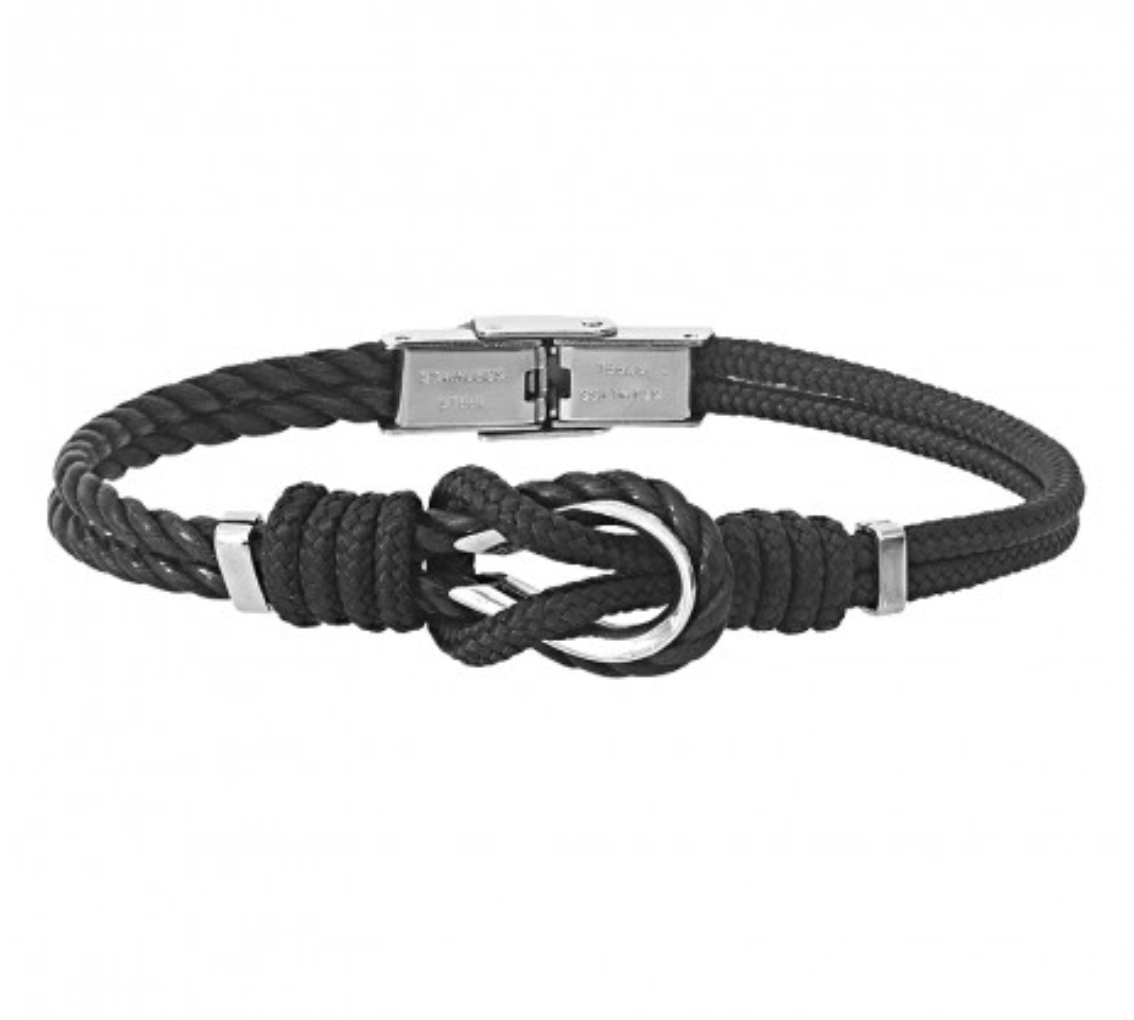 Bracelet "noeud" corde et cordon