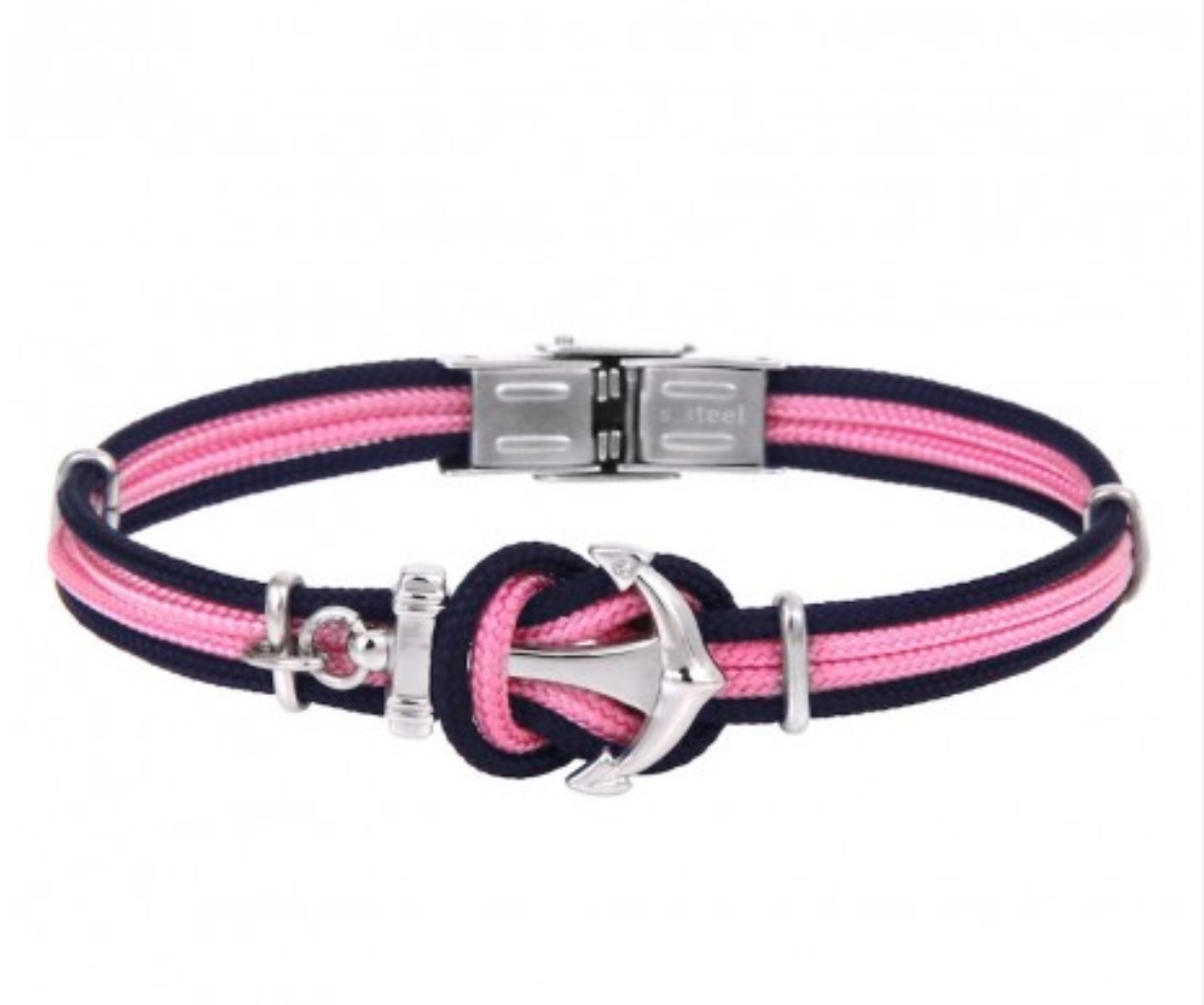 Bracelet ancre double corde