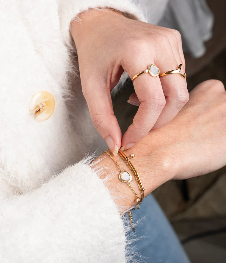 Bracelet ZAG - Gemme doré