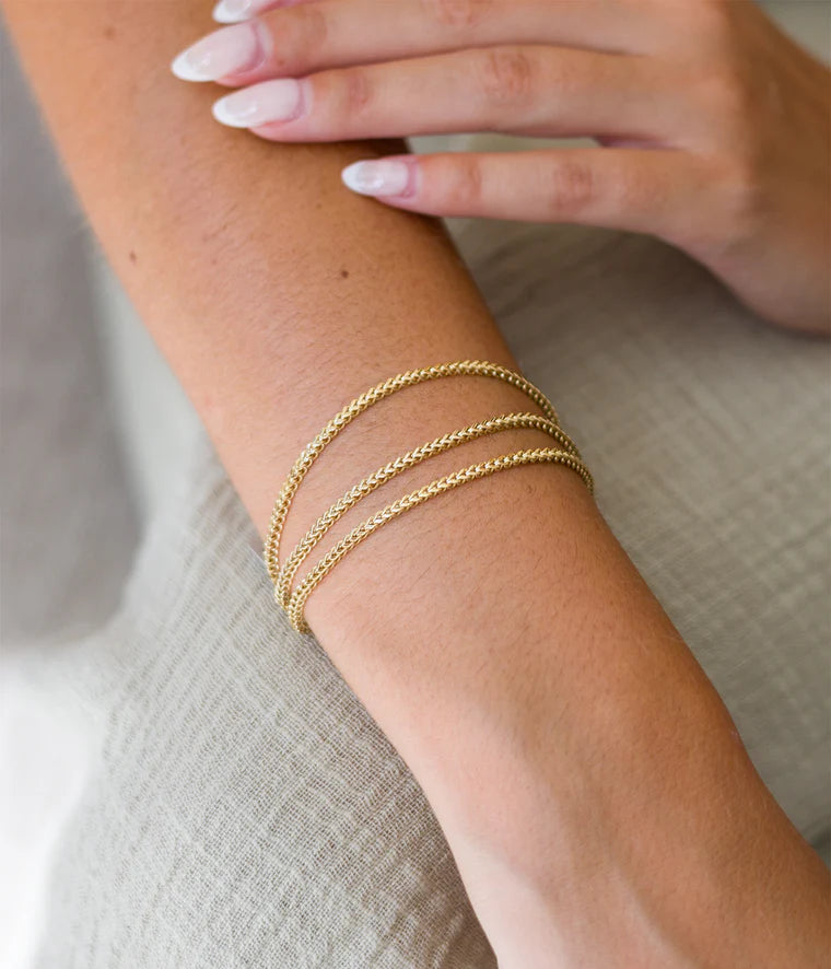 Bracelet ZAG Doble acier doré