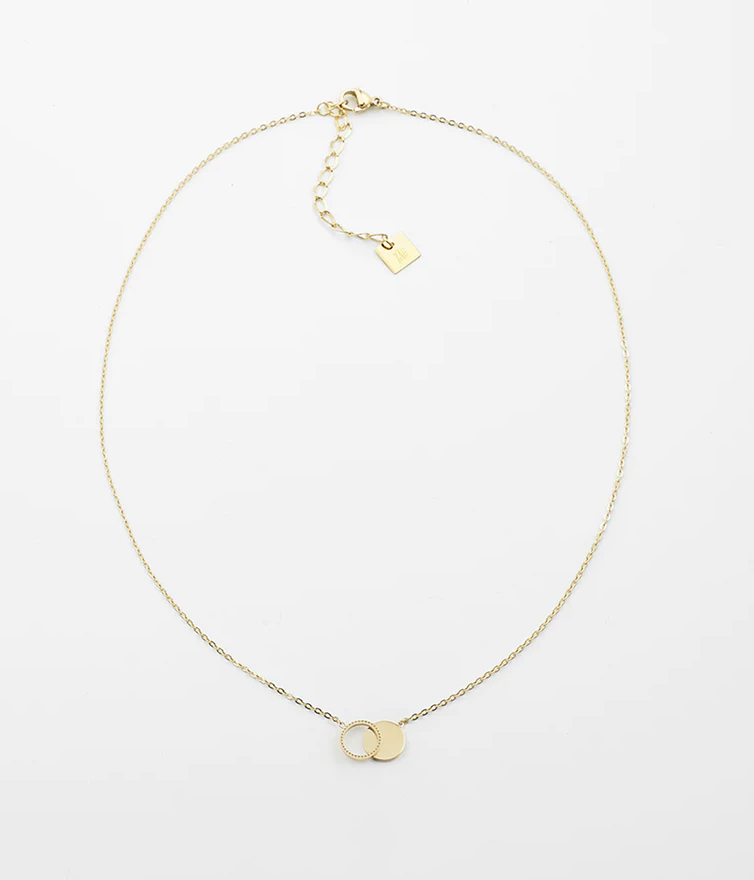 Collier Cantor acier doré Zag Bijoux