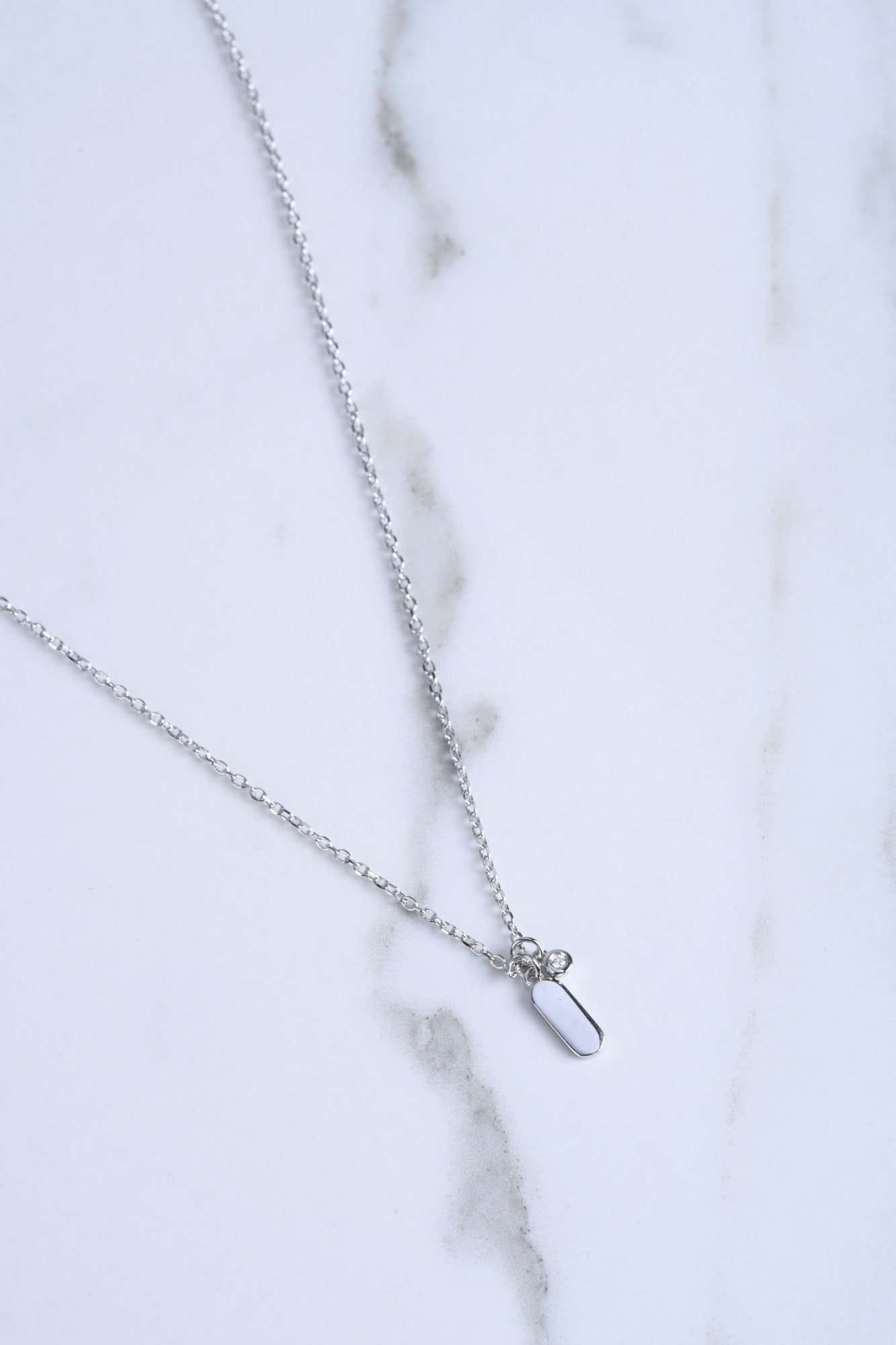 Collier La Garçonne diamant Jamais sans toi argent