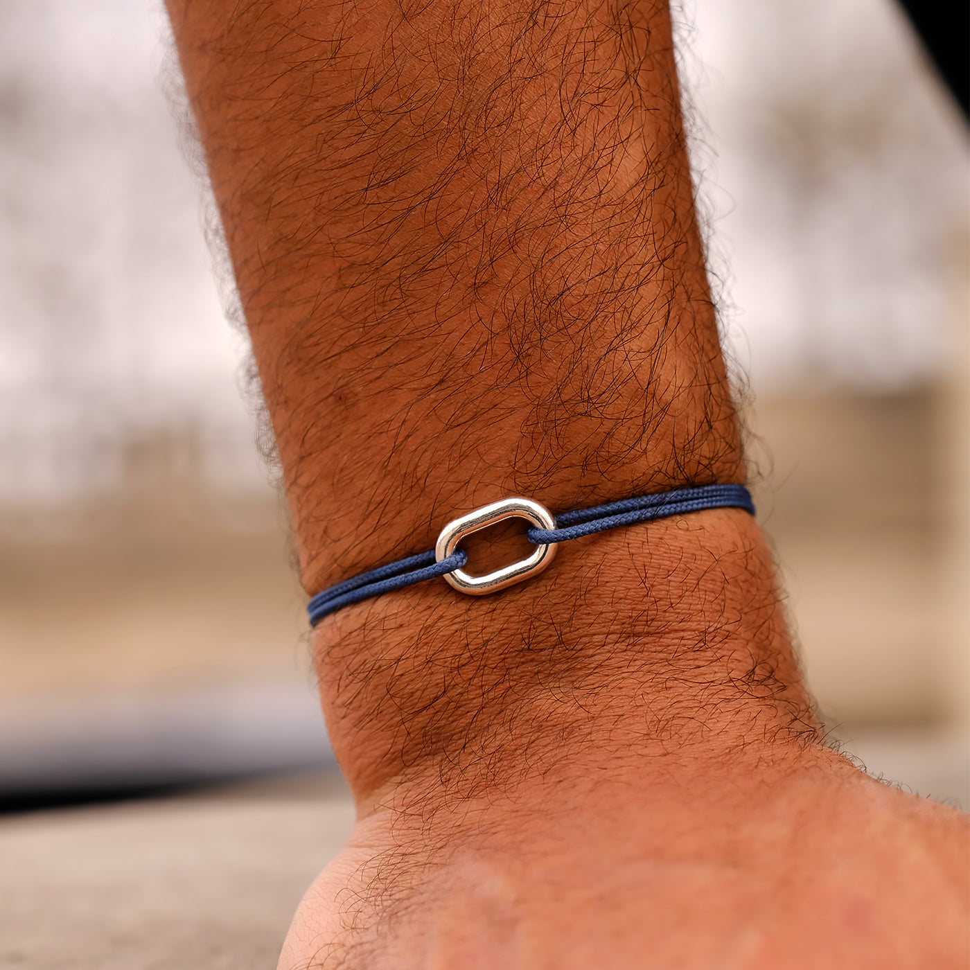 Bracelet Maillon 16mm Le Vent à la Française plaqué argent
