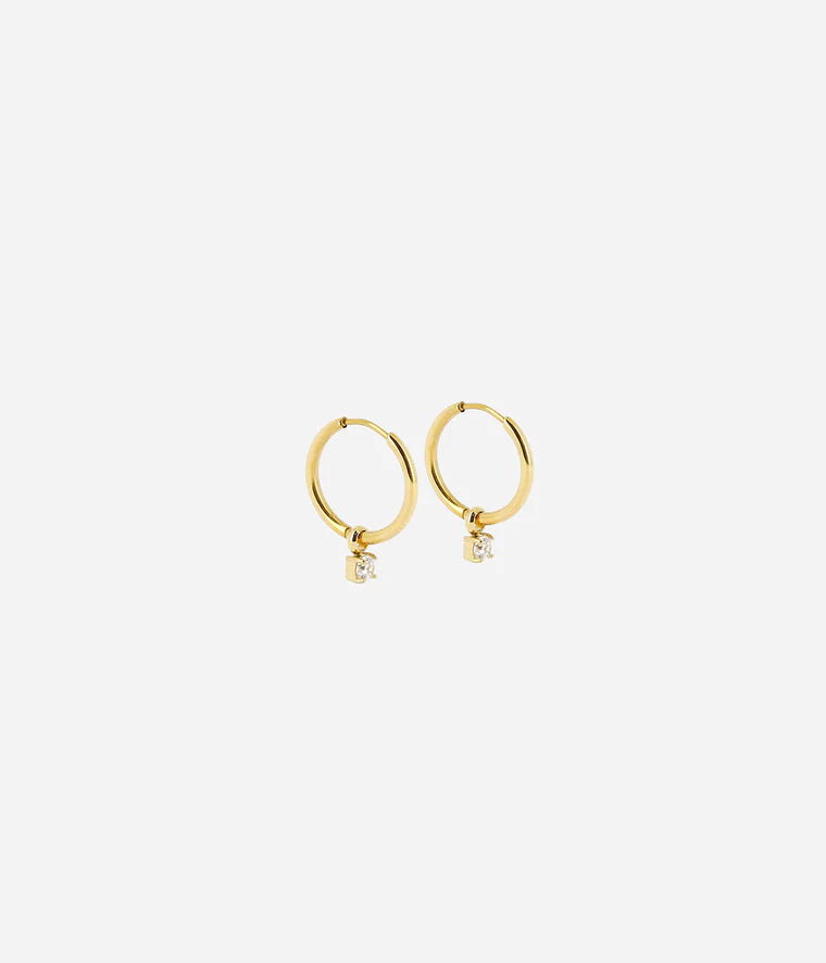 Boucles d'oreilles ZAG - Shinny doré