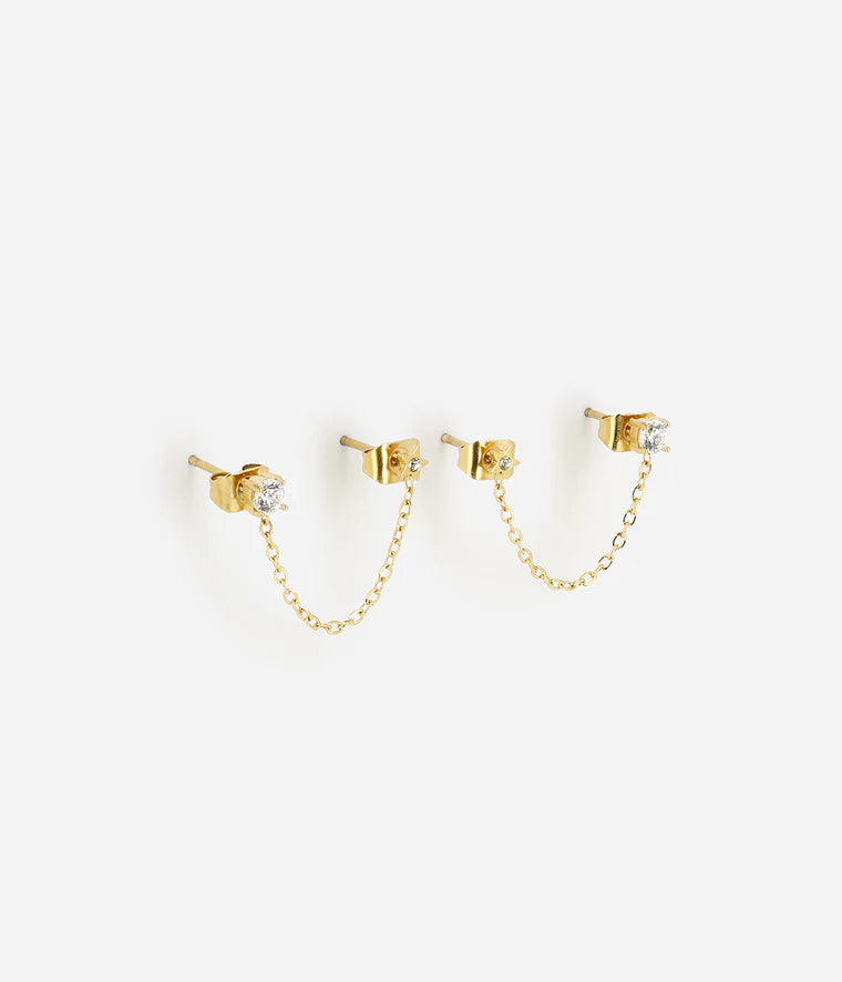 Boucles d'oreilles ZAG - Rome doré