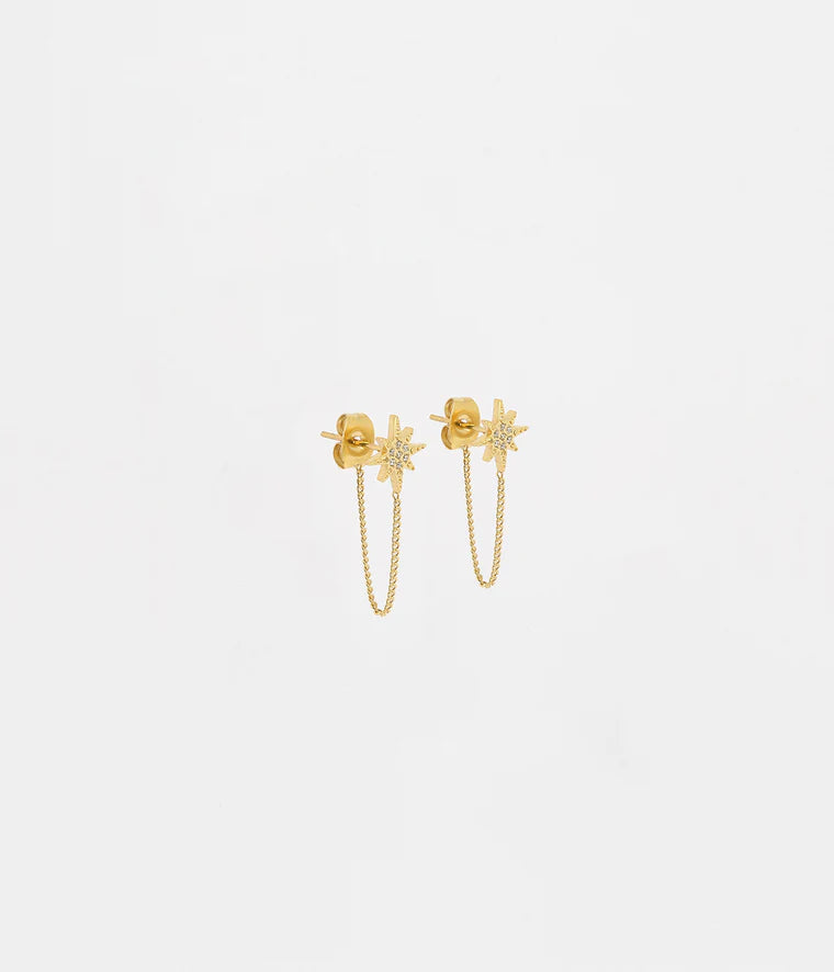 Boucles d'oreilles ZAG - Isaac doré