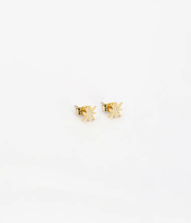Boucles d'oreilles puces ZAC - Isaac doré