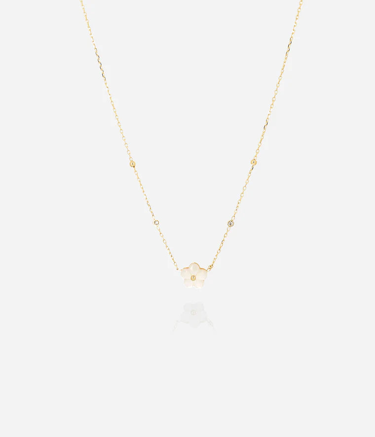 Collier ZAG Vahiné acier doré