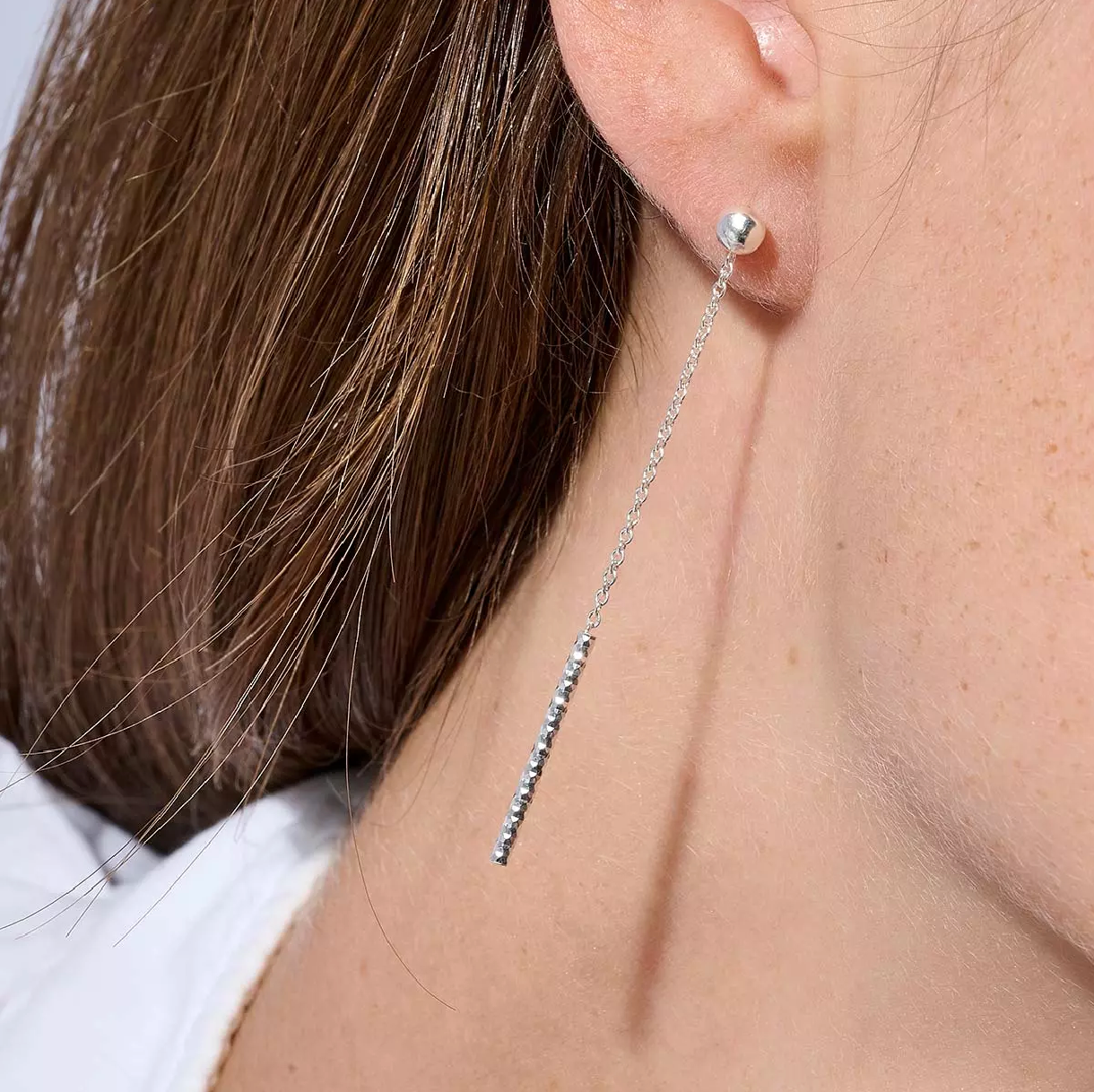 Boucles d'oreilles - DORIANE Tubes diamonds
