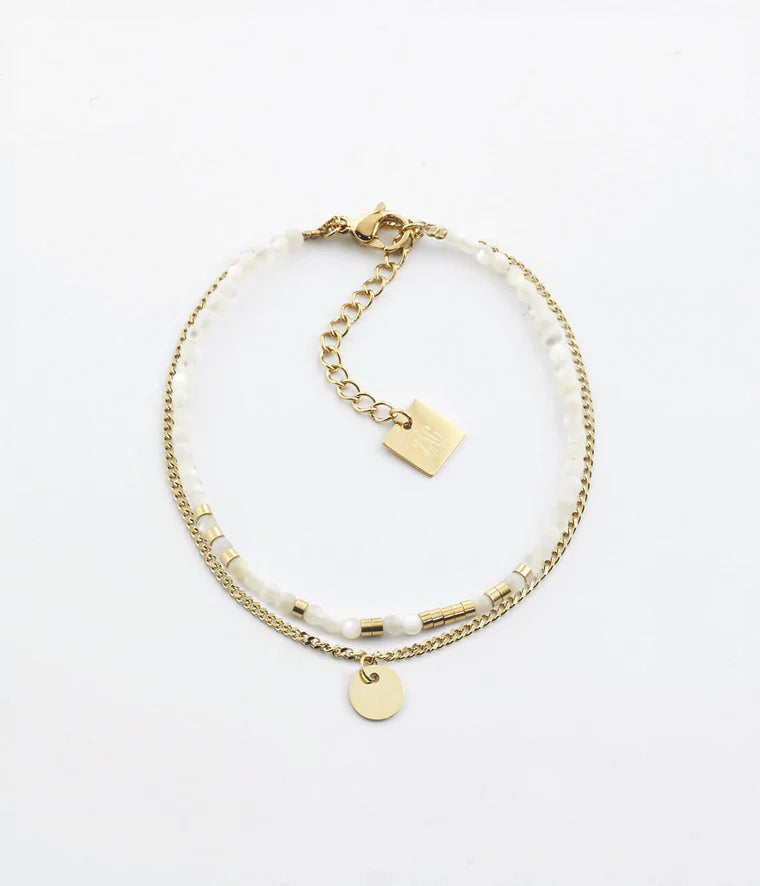 Bracelet ZAG - Apache doré nacre