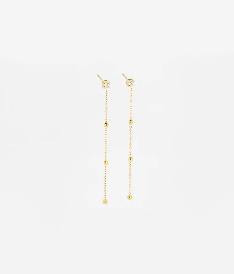 Boucles d'oreilles Soho acier doré