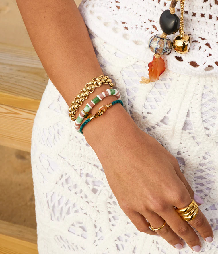 Bracelet ZAG Axelle acier doré