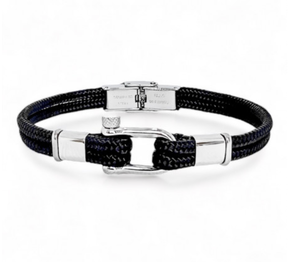 Bracelet "manille" cordon