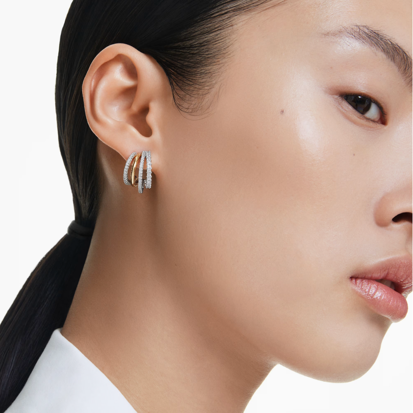 Anneaux d'oreilles Hyperbola - SWAROVSKI