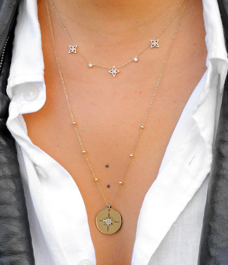 Collier ZAG Manhattan acier doré