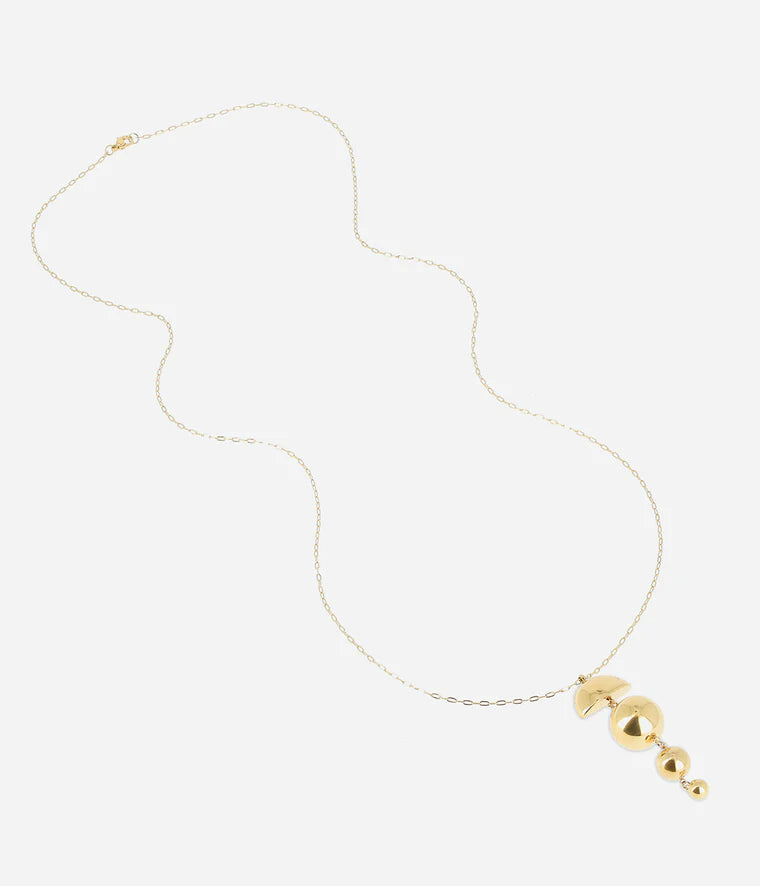 Collier sautoir ZAG Mystique acier doré