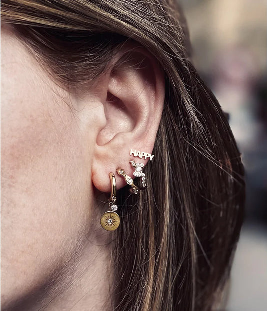 Boucles d'oreilles ZAG - Ariel doré